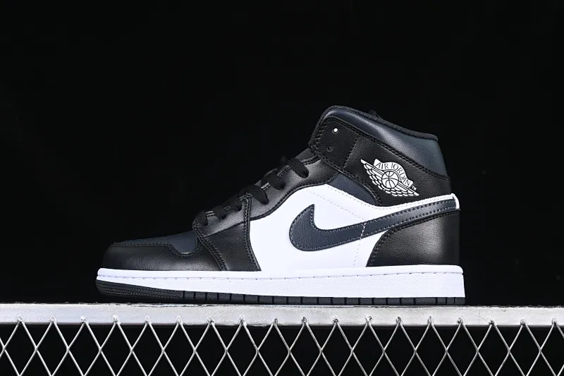 All categories Air Jordan Jordan series basketball shoes Air Jordan 1 Mid Air Jordan 1 Mid AJ1 Joe 1 black and white gray mid-top cultural and casual sneakers DQ8426-010